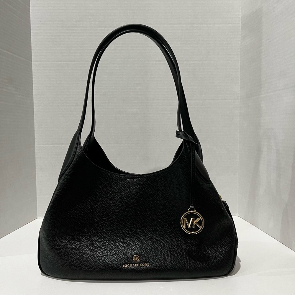 Michael Kors Black Leather Tote Bag